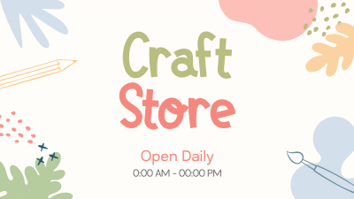 Craft Store Timings Facebook event cover Image Preview