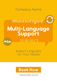 Minimalist Translation Service Poster Image Preview