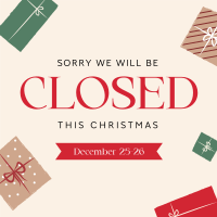 Christmas Closed Holiday Instagram post Image Preview