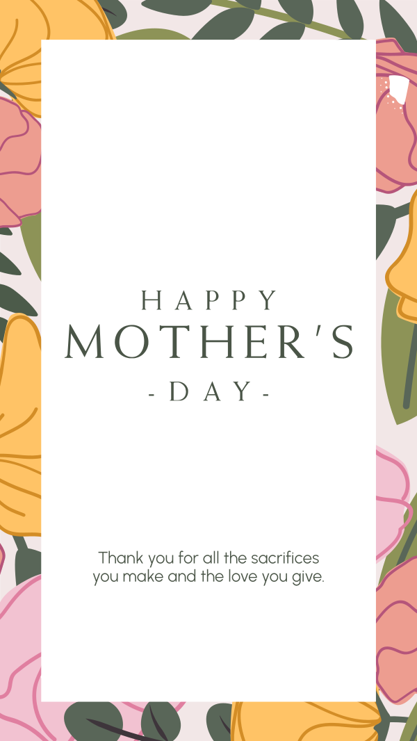 Mother's Day Special Flowers Instagram Story Design Image Preview