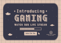 Introducing Gaming Stream Postcard Image Preview