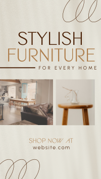 Stylish Furniture Store Instagram reel Image Preview