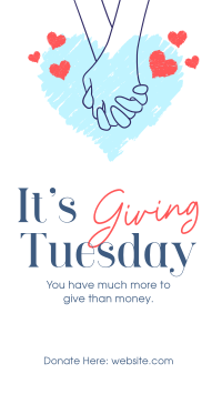 Giving Tuesday Hand TikTok Video Design