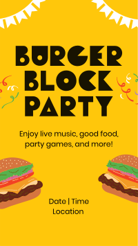 Burger Block Party TikTok Video Image Preview