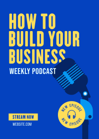 Building Business Podcast Poster Image Preview