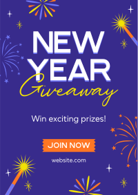 New Year Special Giveaway Flyer Image Preview