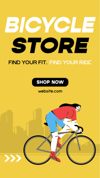 Modern Bicycle Store Instagram reel Image Preview