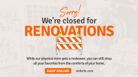 Closed for Renovations Facebook Event Cover Design
