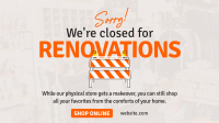 Closed for Renovations Facebook Event Cover Image Preview