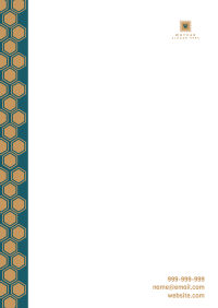 Honeycomb Pattern Letterhead Image Preview