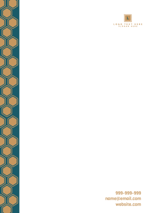 Honeycomb Pattern Letterhead Image Preview