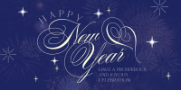 Elegant New Year Greeting Twitter post Image Preview