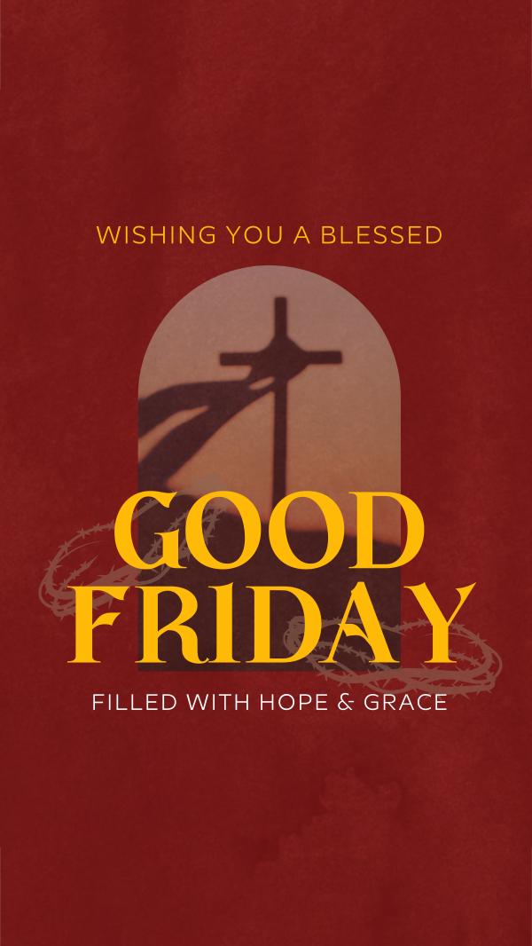 Good Friday Greeting Instagram Story Design