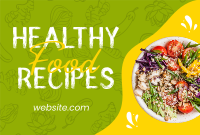 Modern Healthy Food Pinterest board cover Image Preview