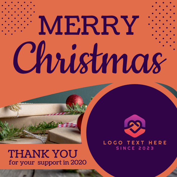 Merry Christmas Instagram Post Design Image Preview