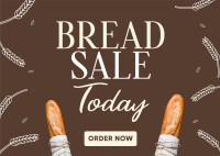 Bread Lover Sale Postcard Design