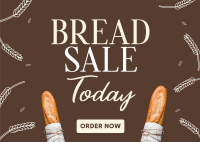 Bread Lover Sale Postcard Image Preview