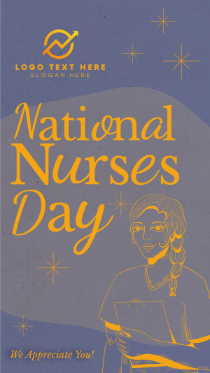 Midcentury Nurses' Day Instagram story Image Preview