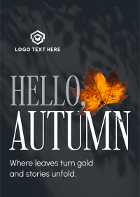 Cozy Autumn Greeting Flyer Design