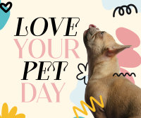 Love Your Pet Today Facebook Post Design