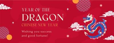 Year Of The Dragon Facebook cover Image Preview