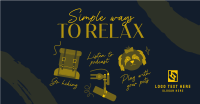 Cute Relaxation Tips Facebook ad Image Preview