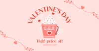 Valentine's Day Cafe Sale Facebook ad Image Preview