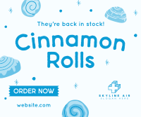 Quirky Cinnamon Rolls Facebook post Image Preview