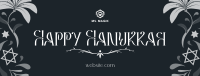 Hanukkah Floral Burst Facebook Cover Image Preview