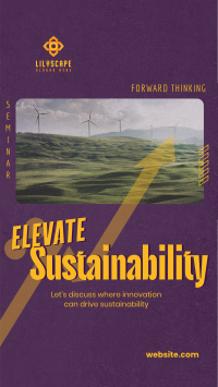 Elevating Sustainability Seminar Instagram story Image Preview