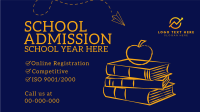 School Admission Year Facebook Event Cover Design