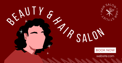 Hair Salon Minimalist Facebook Ad Image Preview