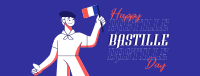 Hey Hey It's Bastille Day Facebook Cover Design