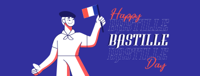 Hey Hey It's Bastille Day Facebook cover Image Preview