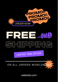 Worldwide Shipping Promo Flyer Design