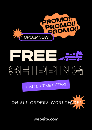 Worldwide Shipping Promo Flyer Image Preview