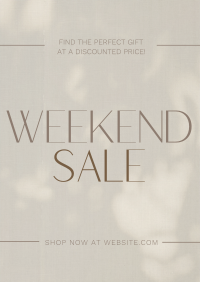 Minimalist Weekend Sale Flyer Image Preview