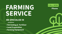 Farming Service Facebook Event Cover Design