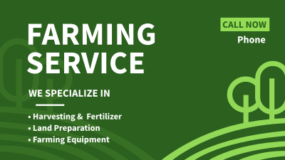 Farming Service Facebook event cover Image Preview