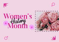 Celebrating Women History Postcard Image Preview