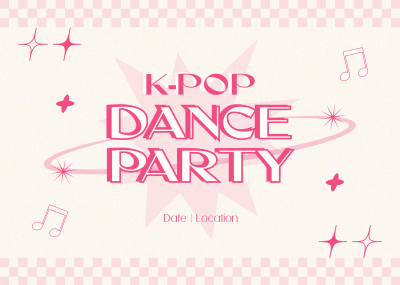 Kpop Y2k Party Postcard Image Preview