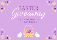 Easter Bunny Giveaway Postcard Image Preview