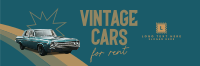 Vintage Car Rental Twitter header (cover) Image Preview