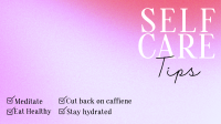 Minimalist Self-Care Facebook Event Cover Design