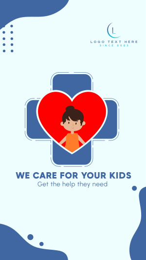 Care for your kids Instagram story Image Preview
