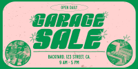 Retro Quirky Yard Sale Twitter post Image Preview