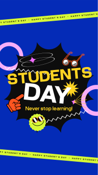 Students Day Greeting TikTok video Image Preview