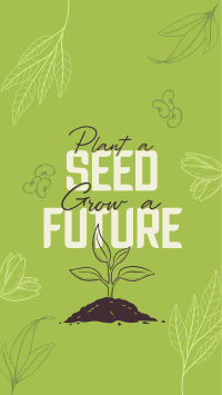 Earth Day Seed Planting YouTube Short Design