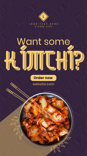 Order Healthy Kimchi Facebook story Image Preview