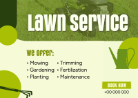 Lawn Care Professional Postcard Image Preview
